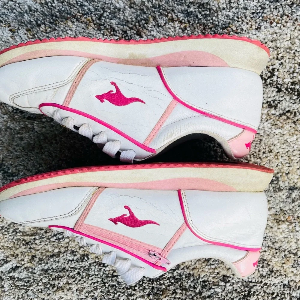 kangaROOS VINTAGE White and Pink RAVE CLUB - Picture 2 of 11